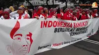 Ratusan Orang Gelar Aksi Dukung Jokowi Jadi Presiden