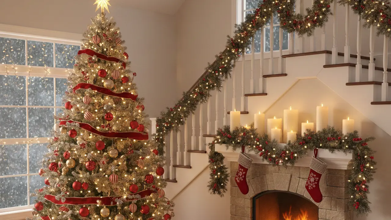 Dekorasi Natal di Ruang Tamu