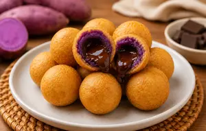 Cara Membuat Bola-bola Ubi Coklat Lumer yang Menggoda Selera