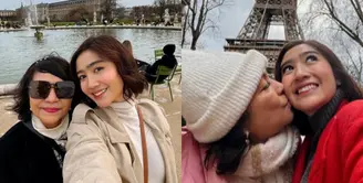 Febby Rastanty Liburan Akhir Tahun ke Paris Bersama sang Mamah. [@febbyrastanty]