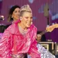 Pink dalam BST Hyde Park, London, 25 Juni 2023.  (James Manning/PA via AP)