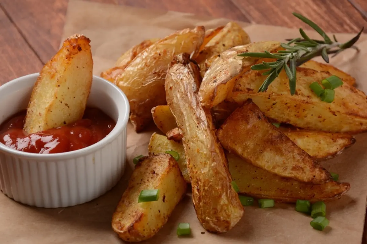 resep potato wedges oven