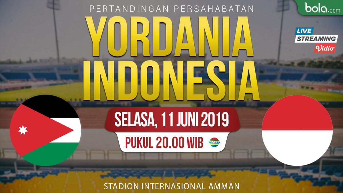 Live Streaming Yordania vs Timnas Indonesia di Indosiar Bola