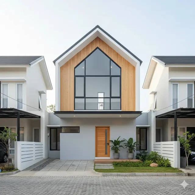 7 Model Rumah Minimalis Gunungan Depan, Desain Estetik Modern dan Kokoh Pikat Perhatian