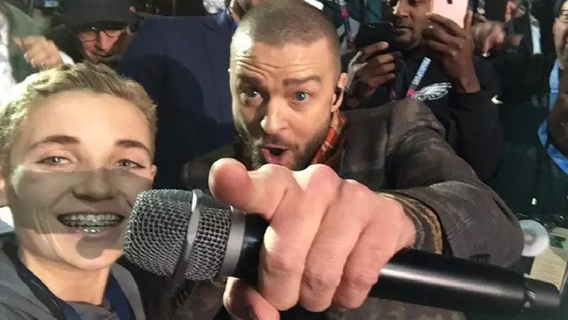 Justin Timberlake Selfie di Superbowl. Dok: Twincities