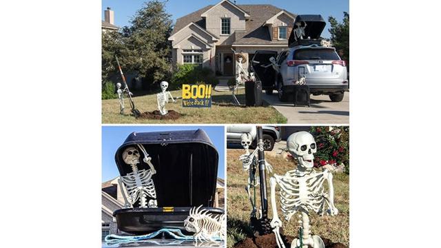 7 Potret Lucu Kerangka Manusia Peragakan Aktivitas Harian, Jauh dari Kata Seram