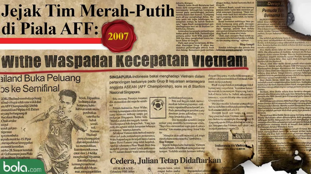 Jejak Tim Merah-Putih di Piala AFF
