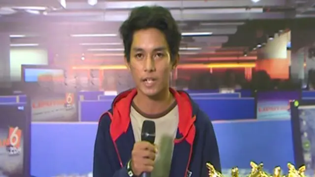 Satria Pengunjung dan Peserta Presenter di Indonesia Broadcaster Expo 2013