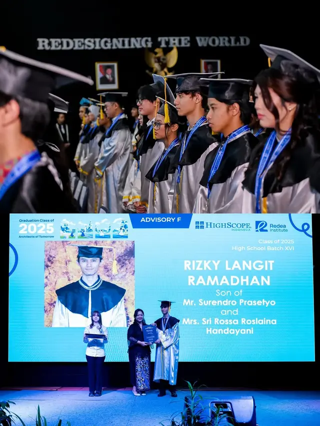 Potret Wisuda Anak Rossa