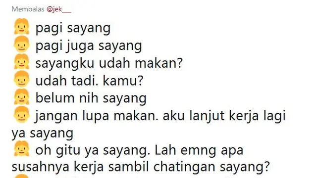 perdebatan receh kekasih (foto: twitter/@adhy_tolettolet)