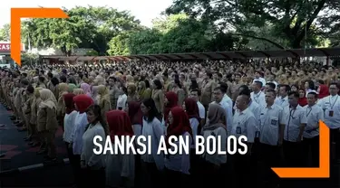 Menteri Dalam Negeri Tjahjo Kumolo memimpin apel pagi Kemendagri usai libur Idul Fitri 2019. Ia menegaskan akan ada sanksi untuk ASN yang bolos.