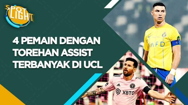 Berita video spotlight kali ini membahas tentang empat pemain dengan assist terbanyak dalam sejarah Liga Champions hingga saat ini.