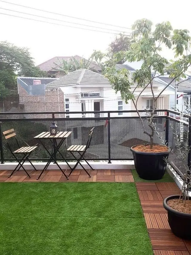 Desain Taman Atap Rumah Sederhana dan Kering