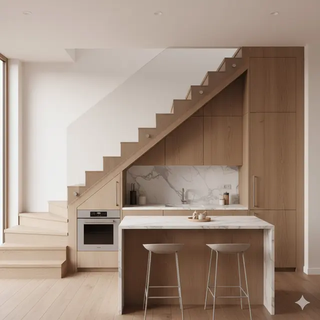 Model Dapur Minimalis Bawah Tangga