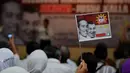 Bendera pendukung Jokowi-JK tampak menghiasi acara Deklarasi di Gedung Perwari, Jakarta, Sabtu (31/5/2014) (Liputan6.com/Andrian M Tunay) 