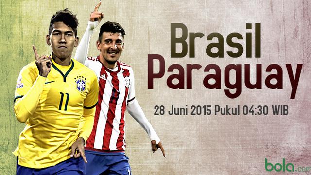 Preview Copa America 2015 Brasil vs Paraguay Bola.com