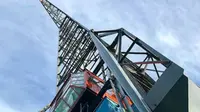 Seperti ini penampakan crane yang disulap menjadi apartemen unik di Amsterdam. (Foto: Instagram @yays_amsterdam)