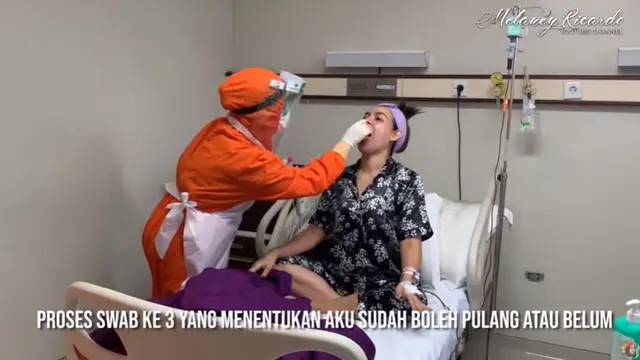 7 Potret Perjuangan Melaney Ricardo Lawan Covid-19, Jalani Perawatan di RS