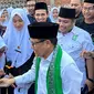 Calon wakil presiden (Cawapres) Abdul Muhaimin Iskandar atau Gus Imin saat menghadiri Peringatan Maulid Nabi dan Gebyar Sholawat Pondok Pesantren Al-Mizan Wanajaya, Majalengka, Jawa Barat. (Ist)