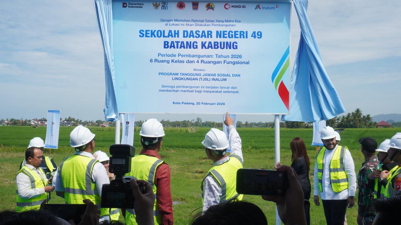 Pulihkan Pendidikan Pascabencana, Inalum Bangun Kembali Sekolah di Kota Padang