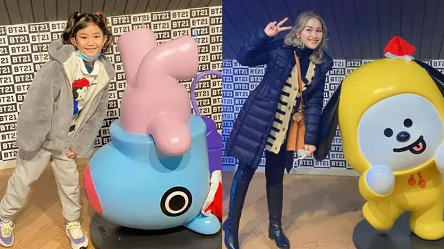 [Fimela] Ayu Ting Ting dan Bilqis Liburan di Amerika