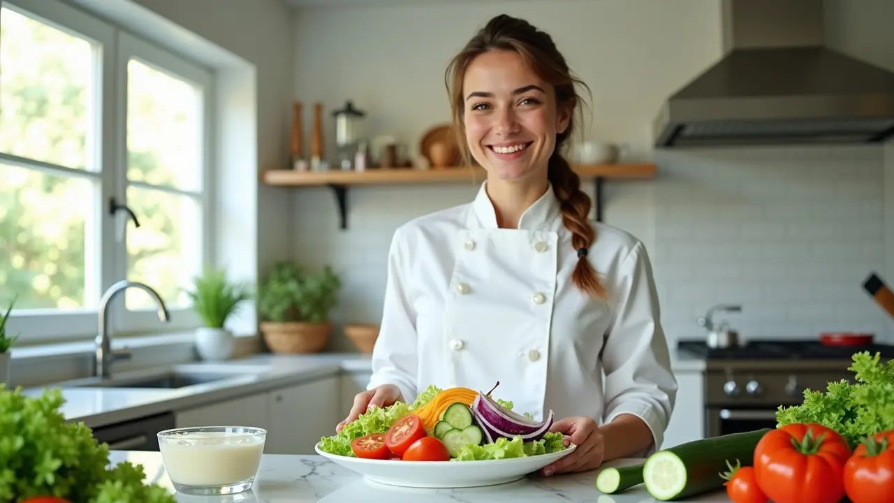cara membuat salad sayur dengan mayonaise