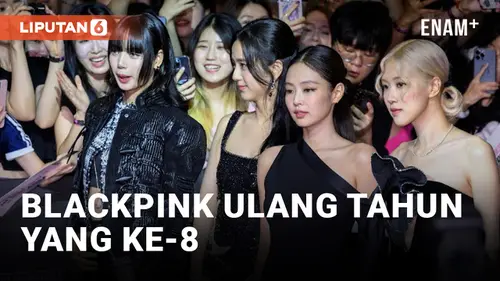 VIDEO: Blackpink Rayakan Ulang Tahun Ke-8 Bersamaan Promosi Film Terbaru Mereka