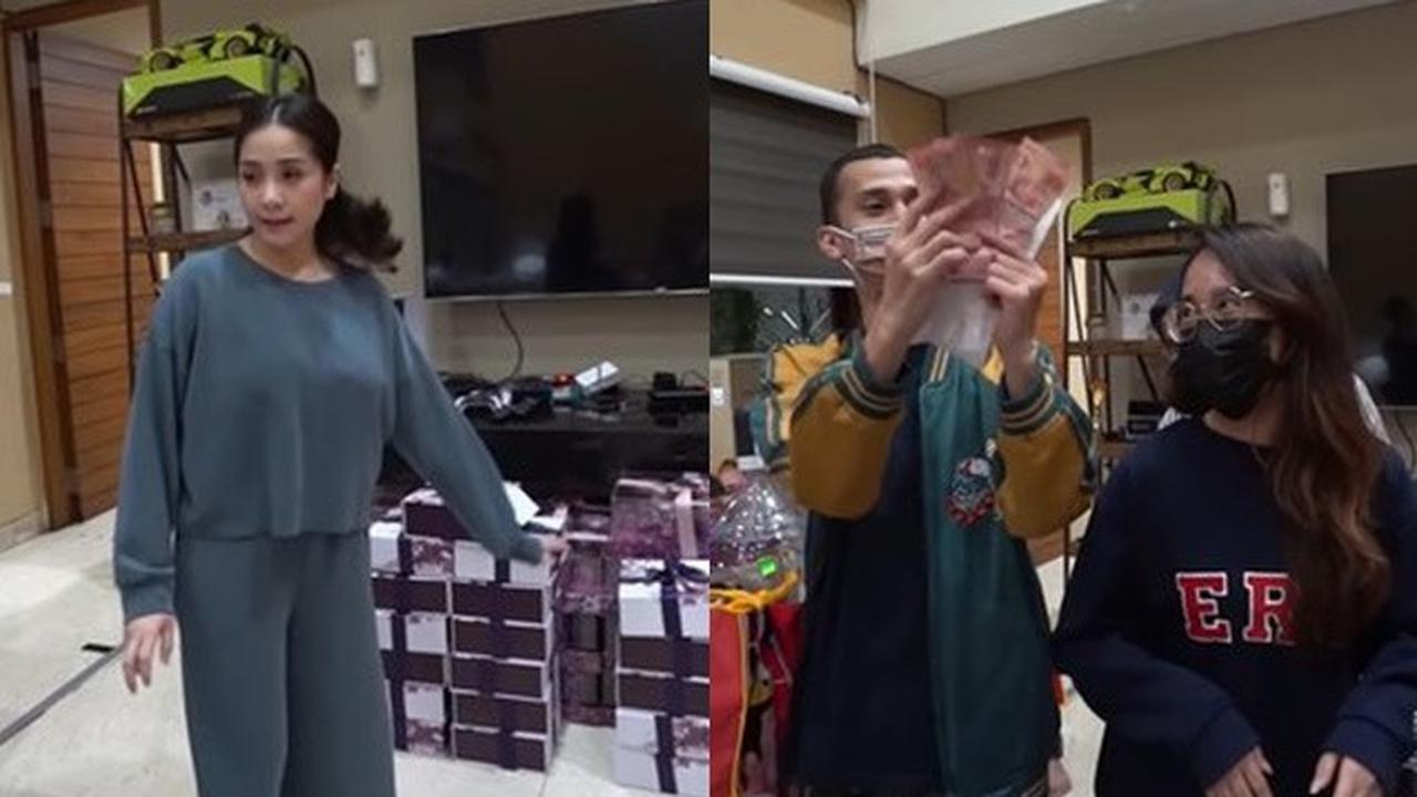 7 Potret Nagita Slavina Bagi-bagi Hampers ke Karyawan, Ada yang Dapat iPhone 12
