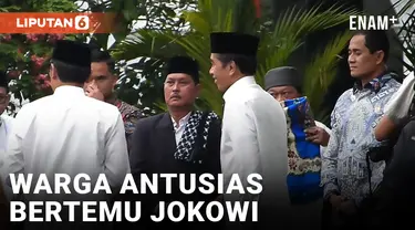 Usai Sholat IED, Warga Antusias Bertemu Jokowi