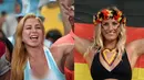 Jerman dan Argentina akan bertemu di Final Piala Dunia 2014. Fans seksi pun pasti bermunculan (AFP Photo)