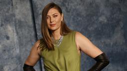 Mantan Petenis Russia, Maria Sharapova berpose saat menghadiri Vanity Fair Oscar Party 2023 di Wallis Annenberg Center for the Performing Arts, Beverly Hills, California, 13 Maret 2023 WIB. (AFP/Getty Images/Amy Sussman)