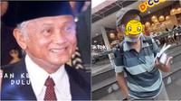 Viral kakek penjual buku mirip Presiden Ketiga BJ Habibie. (Sumber: TikTok/soyasoy__)