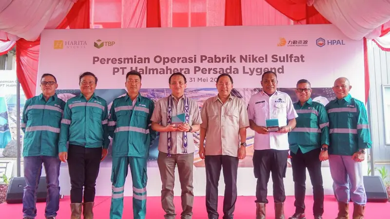 Harita Nickel meresmikan operasi produksi nikel sulfat pertama di Indonesia dan terbesar di dunia yang terletak di Pulau Obi, Kabupaten Halmahera Selatan, Provinsi Maluku Utara. (Dok Harita)