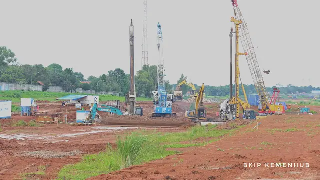 Proyek pusat pengujian dan sertifikasi kendaraan bermotor, atau proving ground Bekasi pada September 2024. (Foto: Kementerian Perhubungan)