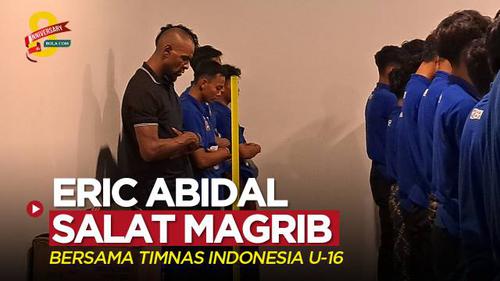 VIDEO: Legenda Barcelona, Eric Abidal Salat Magrib Bersama Timnas Indonesia U-16