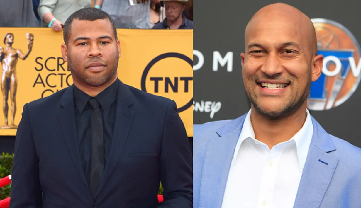 Duo komedian Jordan Peele dan Keegan-Michael Key menjawab dengan tegas ketika ditanyakan oleh Jon Stewart, “Star Wars atau Star trek?” lalu Jordan Peele menjawab, “Sudah jelas kami adalah orang-orang Star Wars”. (Bintang/EPA)
