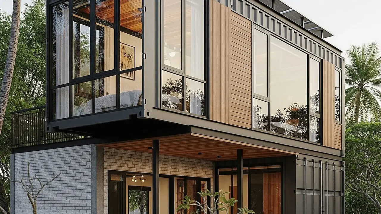 Model Rumah Sederhana Setengah Tembok atau Rumah Semi Permanen