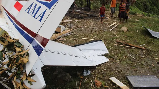 Pesawat AMA Jatuh di Yahukimo Baru Terbang 53 Jam 