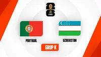 Link Live Streaming Piala Dunia 2026: Portugal Vs Uzbekistan