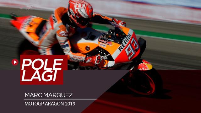 Berita video Marc Marquez meraih pole position di MotoGP Aragon 2019 setelah menjadi yang tercepat di sesi kualifikasi. Sementara itu, Valentino Rossi menempati posisi start ke-6.
