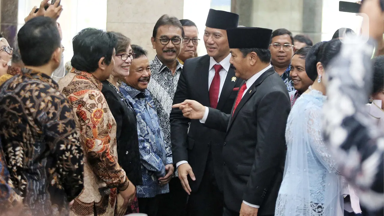Wajah Semringah AHY saat Diperkenalkan ke Jajaran Kementerian ATR/BPN