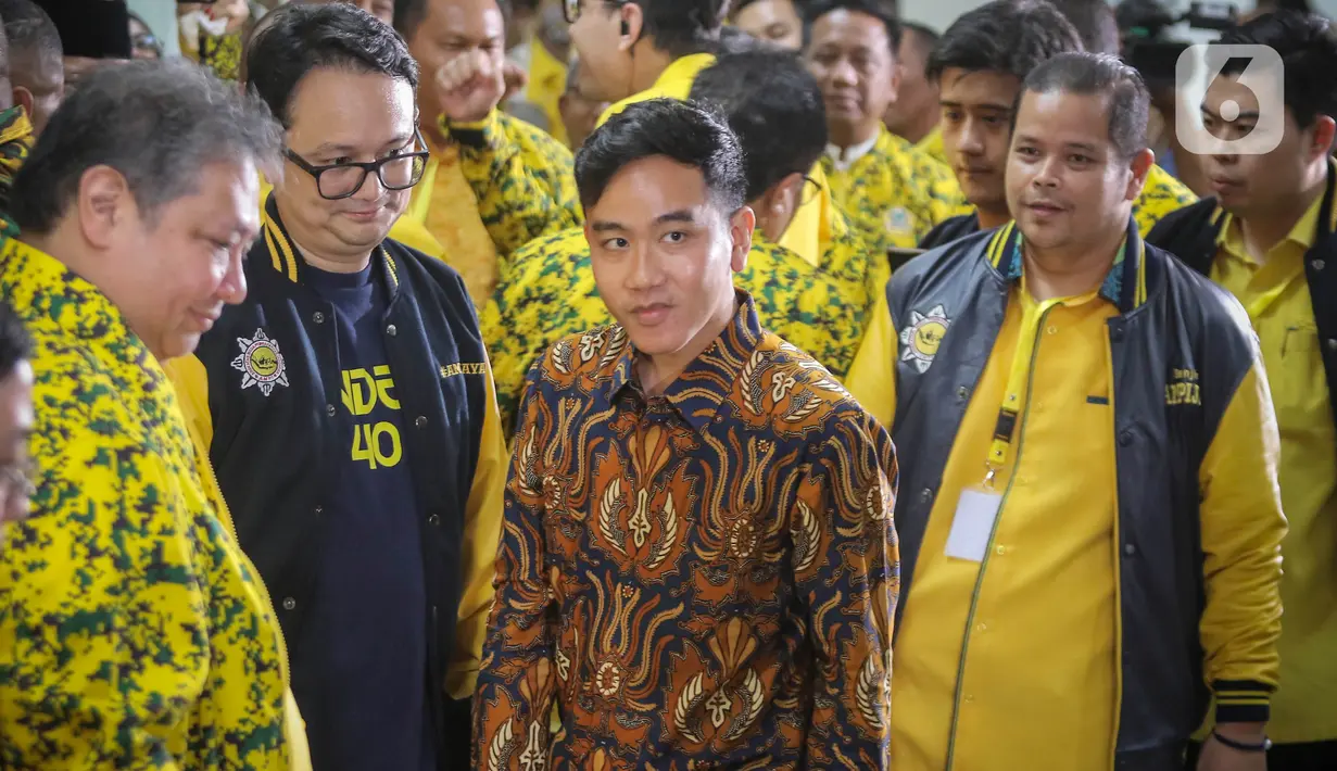 Hasil rapimnas itu menetapkan bahwa Partai Golkar mengusung Prabowo Subianto dan Gibran sebagai pasangan calon presiden dan calon wakil presiden (capres-cawapres). (Liputan6.com/Angga Yuniar)