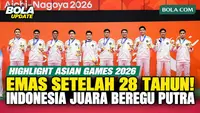Momen Pengalungan Medali Emas Tim Bulu Tangkis Putra Indonesia di Asian Games 2026