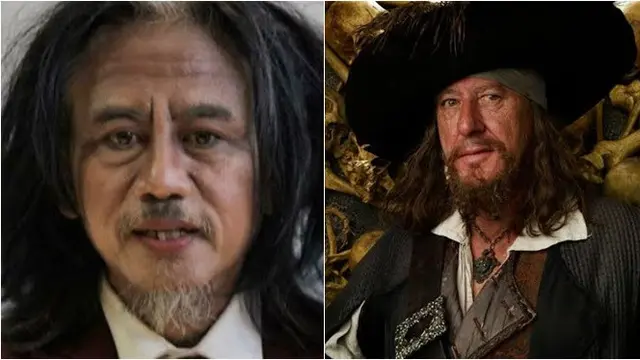7 Cocoklogi Seleb Indonesia Mirip Pemain Pirates of the Caribbean Ini Kocak