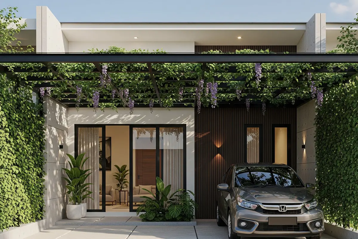 Carport Kanopi Rambat (The Pergola Garden)