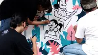 Pesan Mural 3 Mahasiswa Bandung