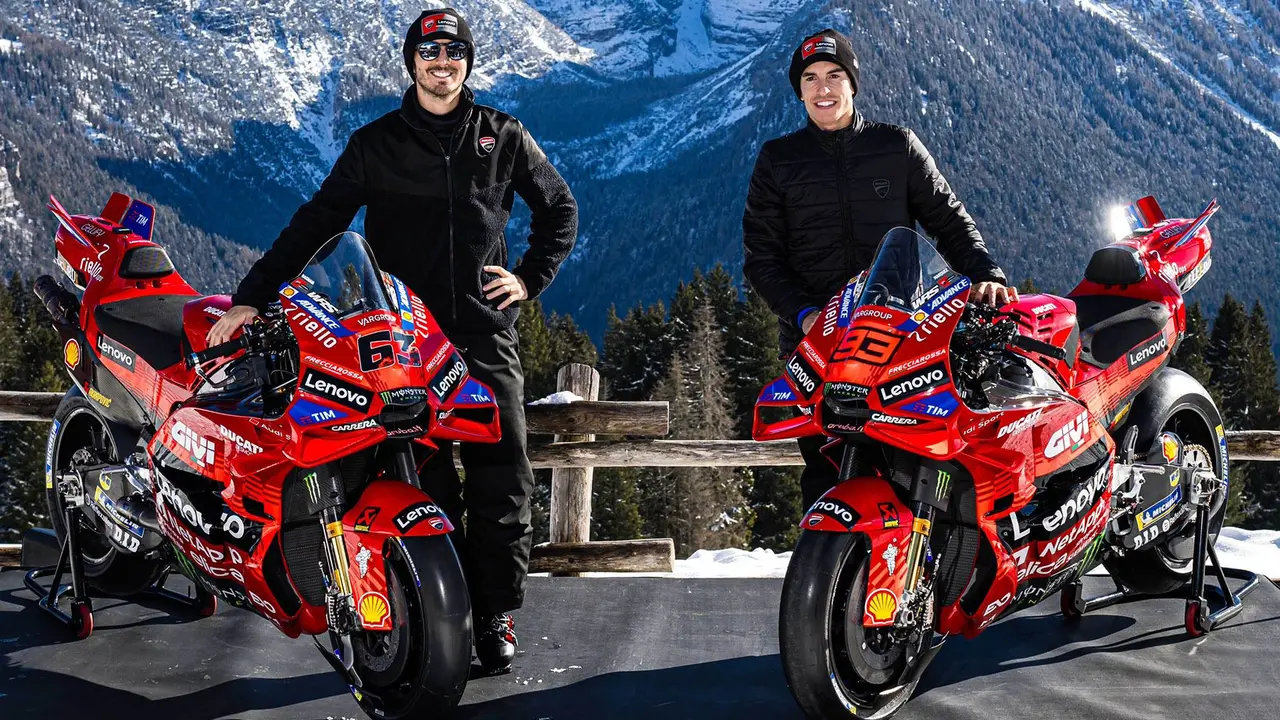 Pecco Bagnaia dan Marc Marquez