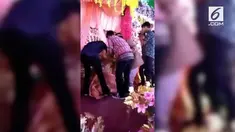 Sang mantan hadir di pernikahan, pengantin perempuan pingsan dan menangis.