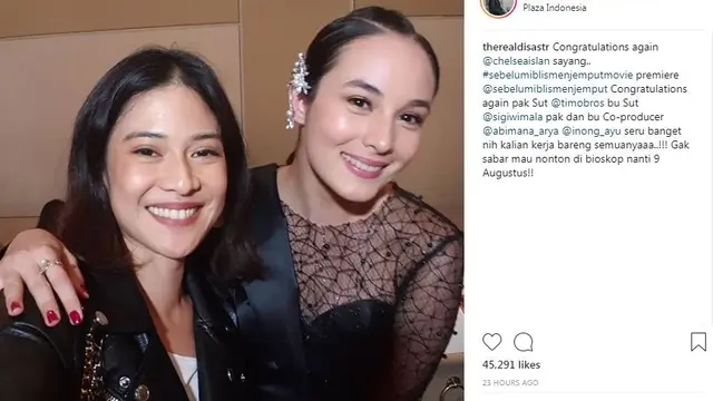 Dian Sastro dan Chelsea Islan