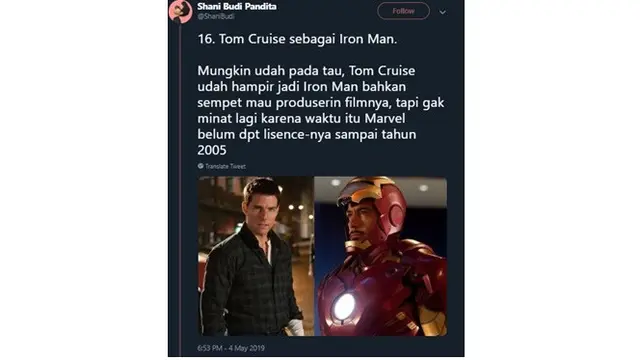 10 Selebriti Ini Pernah Tolak Tawaran Peran di Avengers, Ada Jason Momoa Hingga Tom Cruise